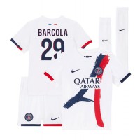 Paris Saint-Germain Bradley Barcola #29 Gostujuci Dres za djecu 2024-25 Kratak Rukav (+ Kratke hlače)